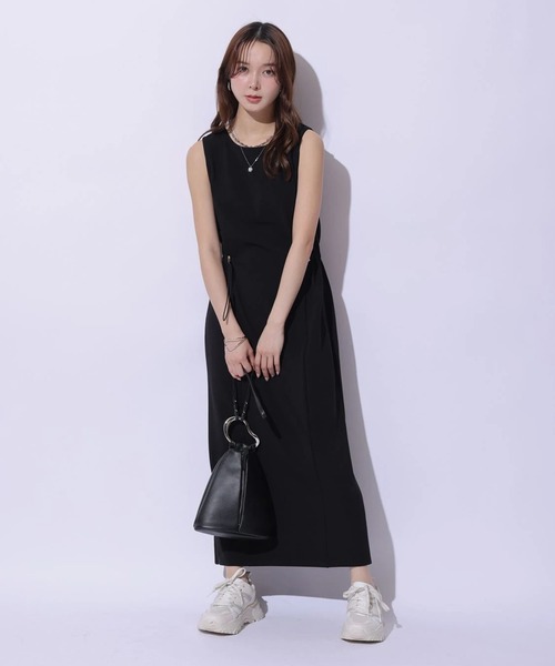 Mystrada（マイストラーダ）の「ドロストカットワンピ（ワンピース・レディース・ブラック/ダークブラウン/キャメル・38/36）」の5枚目の写真