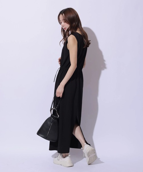 Mystrada（マイストラーダ）の「ドロストカットワンピ（ワンピース・レディース・ブラック/ダークブラウン/キャメル・38/36）」の6枚目の写真