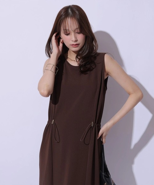 Mystrada（マイストラーダ）の「ドロストカットワンピ（ワンピース・レディース・ブラック/ダークブラウン/キャメル・38/36）」の19枚目の写真