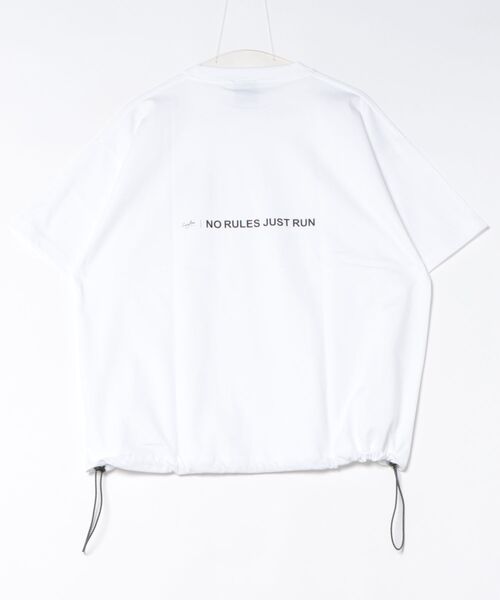Leyline（レイライン）の「【Leyline】Adjuster graphic tee / 裾ドローコード ビッグシルエットTシャツ（Tシャツ/カットソー・メンズ・ホワイト/ダークグレー・X-LARGE/LARGE/MEDIUM）」の12枚目の写真