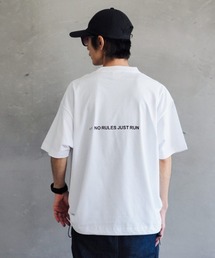 【Leyline】Adjuster graphic tee / 裾ドローコード ビッグシルエットTシャツ