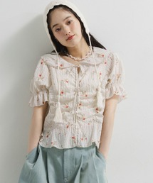 RAGEBLUE | 花柄シャーリングブラウス(シャツ/ブラウス)