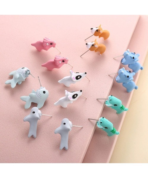boemy（ボエミー）の「アニマル モチーフ ピアス（ピアス（両耳用）・レディース・オレンジ/ホワイト/ブルー/グレー/ピンク・FREE）」の6枚目の写真