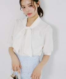 【ZOZO限定】カットジョーゼットタイブラウス