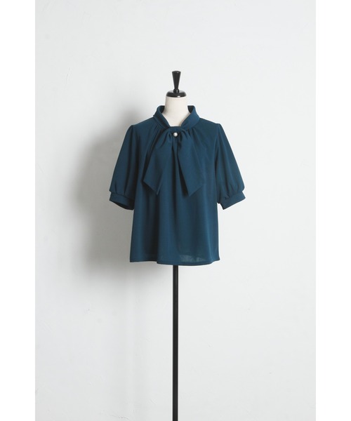 tocco closet（トッコ　クローゼット）の「【ZOZO限定】カットジョーゼットタイブラウス（シャツ/ブラウス・レディース・ブルーグリーン/オフホワイト・M）」の15枚目の写真