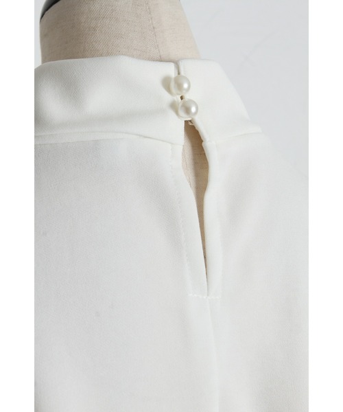 tocco closet（トッコ　クローゼット）の「【ZOZO限定】カットジョーゼットタイブラウス（シャツ/ブラウス・レディース・ブルーグリーン/オフホワイト・M）」の19枚目の写真