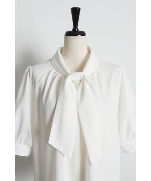 tocco closet（トッコ　クローゼット）の「【ZOZO限定】カットジョーゼットタイブラウス（シャツ/ブラウス・レディース・ブルーグリーン/オフホワイト・M）」の20枚目の写真