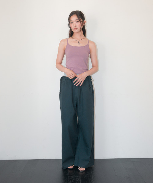 HOMEBODY THINGS（ホームバディ ティングズ）の「Linen Wide String Pants (NAVY)（その他パンツ・レディース・その他・FREE）」の4枚目の写真