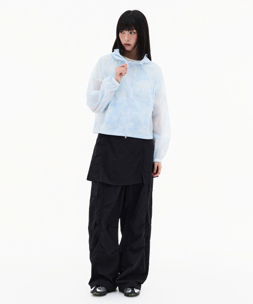 F.ILLUMINATE(フィルミネイト)の「(W) レイヤードスカートパンツ-ライトグレー(その他パンツ・レディース・その他・SMALL/MEDIUM)」の8枚目の写真