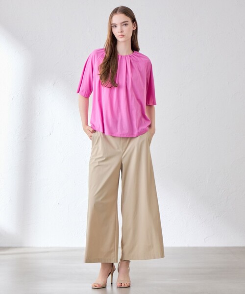MACKINTOSH LONDON(マッキントッシュ ロンドン)の「シアーコットンナイロンプルオーバー(Tシャツ/カットソー・レディース・ピンク系その他2/オフホワイト/グレー系その他/ネイビー・38)」の7枚目の写真
