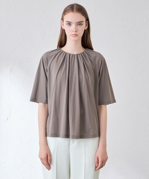 MACKINTOSH LONDON(マッキントッシュ ロンドン)の「シアーコットンナイロンプルオーバー(Tシャツ/カットソー・レディース・ピンク系その他2/オフホワイト/グレー系その他/ネイビー・38)」の9枚目の写真