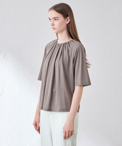 MACKINTOSH LONDON(マッキントッシュ ロンドン)の「シアーコットンナイロンプルオーバー(Tシャツ/カットソー・レディース・ピンク系その他2/オフホワイト/グレー系その他/ネイビー・38)」の10枚目の写真