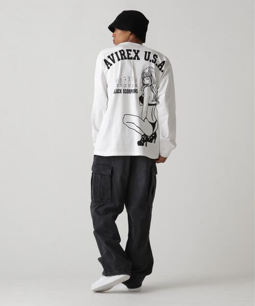 AVIREX(アヴィレックス)の「《WEB&DEPOT限定》BLACK SCORPIONS LONGSLEEVE T-SHIRT / ブラック スコーピオン 長袖Tシャツ / AVIREX / アヴィレックス(Tシャツ/カットソー・メンズ・ブラック/ホワイト・XX-LARGE/X-LARGE/LARGE/MEDIUM)」の17枚目の写真