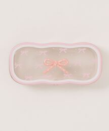UP START | 【Bls】【ZA】【Bling Leads】リボンモチーフ クリア眼鏡ケース(BL)(メガネ)