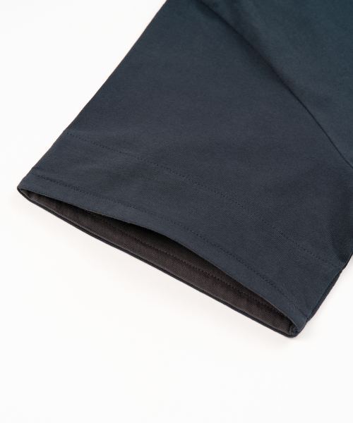 EXCONTAINER(エックスコンテナ)の「スリーブレイヤードクロップハーフTシャツ (ネイビー)(Tシャツ/カットソー・メンズ・その他・MEDIUM/LARGE/X-LARGE)」の4枚目の写真