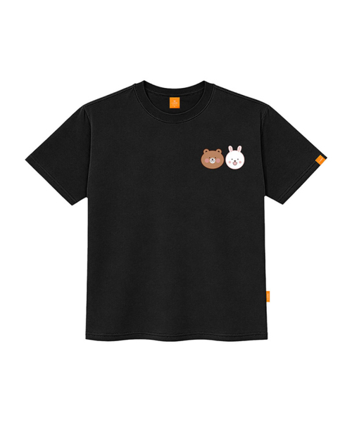 LLAMO(エラモ)の「キューティアニマルフレンズ 半袖Tシャツ 男女共用 ビッグサイズ S 4XL(Tシャツ/カットソー・レディース・ホワイト/ブラック・2XL/LARGE/3XL/X-LARGE/4XL/MEDIUM/SMALL)」の4枚目の写真