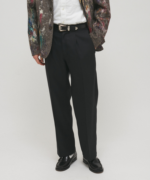 JOURNAL STANDARD(ジャーナルスタンダード)の「1タック ストレート ワーク スラックス(スラックス・メンズ・チャコールグレー/ブラック/ボルドー・MEDIUM/LARGE)」の4枚目の写真