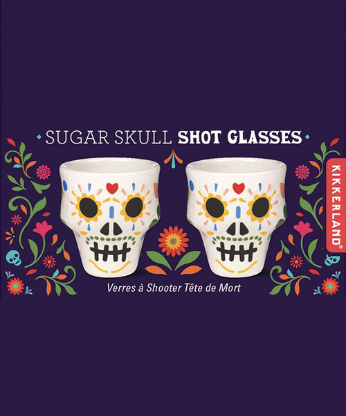 FREAK'S STORE（フリークスストア）の「KIKKERLAND/キッカーランド Sugar Skull Shot Glasses（グラス/マグカップ/タンブラー・メンズ・ホワイト・ONE SIZE）」の3枚目の写真