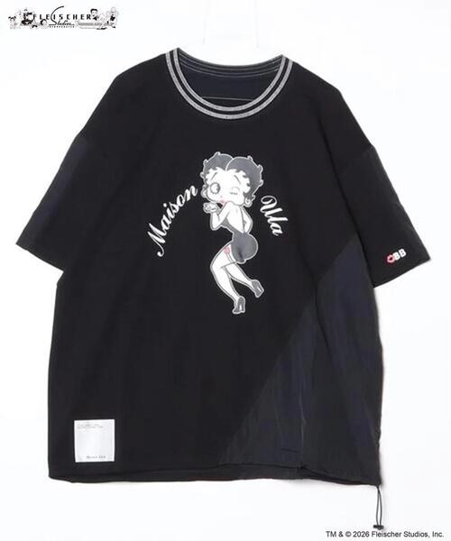Maison ULA(メゾンウラ)の「Maison ULA/メゾン ウラ/ULA Betty T(Tシャツ/カットソー・メンズ・ホワイト/ブラック・2/1)」の1枚目の写真
