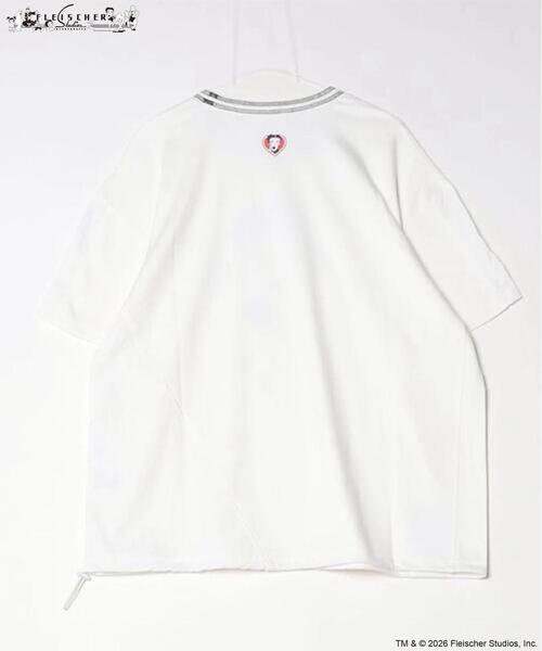 Maison ULA(メゾンウラ)の「Maison ULA/メゾン ウラ/ULA Betty T(Tシャツ/カットソー・メンズ・ホワイト/ブラック・2/1)」の3枚目の写真