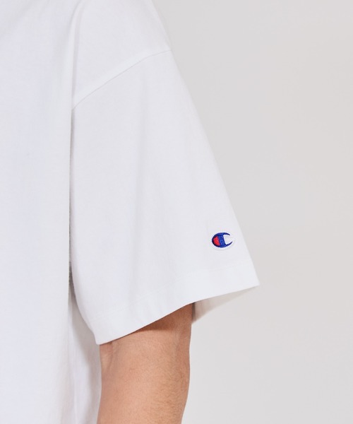 Champion(チャンピオン)の「【Champion/チャンピオン】メンズ ベーシック ショートスリーブTシャツ(Tシャツ/カットソー・メンズ・ホワイト/ネイビー/グレー/ブラック/グリーン・MEDIUM/LARGE/X-LARGE)」の7枚目の写真