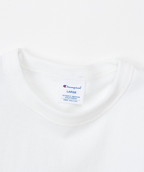 Champion(チャンピオン)の「【Champion/チャンピオン】メンズ ベーシック ショートスリーブTシャツ(Tシャツ/カットソー・メンズ・ホワイト/ネイビー/グレー/ブラック/グリーン・MEDIUM/LARGE/X-LARGE)」の15枚目の写真