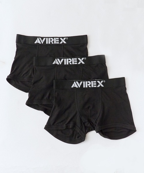 AVIREX(アヴィレックス)の「AVIREX/アビレックス AX 3P Color Boxer Shorts ウエストゴム ブランドロゴ ボクサーショーツ スポーツ デイリー 秋服 2026年秋冬(ボクサーパンツ・メンズ・ブラック/マルチ・M/L/XL)」の2枚目の写真