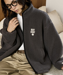 MARY QUANT（マリークワント）の「MARY QUANT × PUBLUX/マリークワント <ユニセックス>別注 配色 パイピング ボア ブルゾン　限定展開（ブルゾン）」