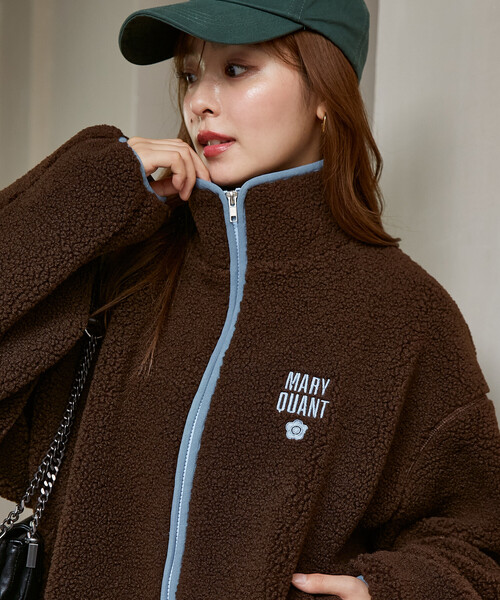 MARY QUANT(マリークワント)の「MARY QUANT × PUBLUX/マリークワント <ユニセックス>別注 配色 パイピング ボア ブルゾン 限定展開(ブルゾン・メンズ・グレー/ブラウン/ベージュ・M/L/S)」の13枚目の写真