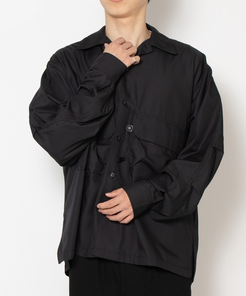 DAIWA PIER39(ダイワピア39)の「TECH SPORTS OPEN COLLAR SHIRT BE-82026W(シャツ/ブラウス・メンズ・グリーン/ブラック・LARGE/MEDIUM/SMALL)」の6枚目の写真