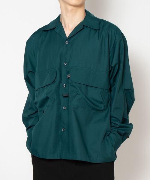 DAIWA PIER39(ダイワピア39)の「TECH SPORTS OPEN COLLAR SHIRT BE-82026W(シャツ/ブラウス・メンズ・グリーン/ブラック・LARGE/MEDIUM/SMALL)」の7枚目の写真