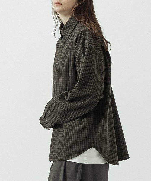 SLICK(スリック)の「【SLICK/スリック】Flannel Classic Check Regular Collar Shirt/フランネルクラシックチェック レギュラーカラーシャツ(シャツ/ブラウス・メンズ・カーキ/ベージュ/ブラウン・2/1/3)」の5枚目の写真