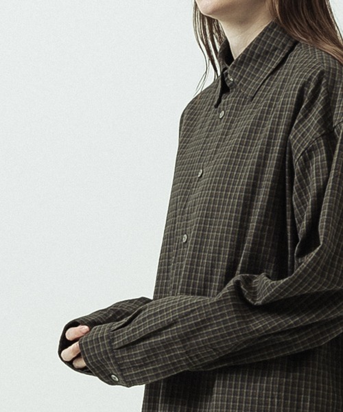 SLICK(スリック)の「【SLICK/スリック】Flannel Classic Check Regular Collar Shirt/フランネルクラシックチェック レギュラーカラーシャツ(シャツ/ブラウス・メンズ・カーキ/ベージュ/ブラウン・2/1/3)」の9枚目の写真