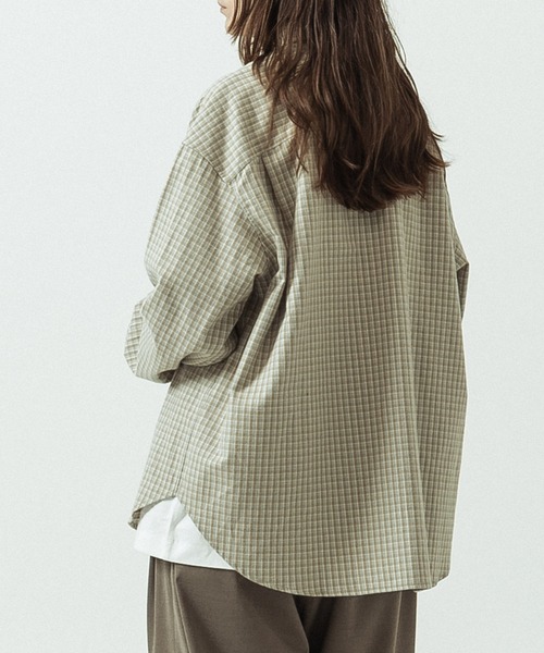 SLICK(スリック)の「【SLICK/スリック】Flannel Classic Check Regular Collar Shirt/フランネルクラシックチェック レギュラーカラーシャツ(シャツ/ブラウス・メンズ・カーキ/ベージュ/ブラウン・2/1/3)」の14枚目の写真