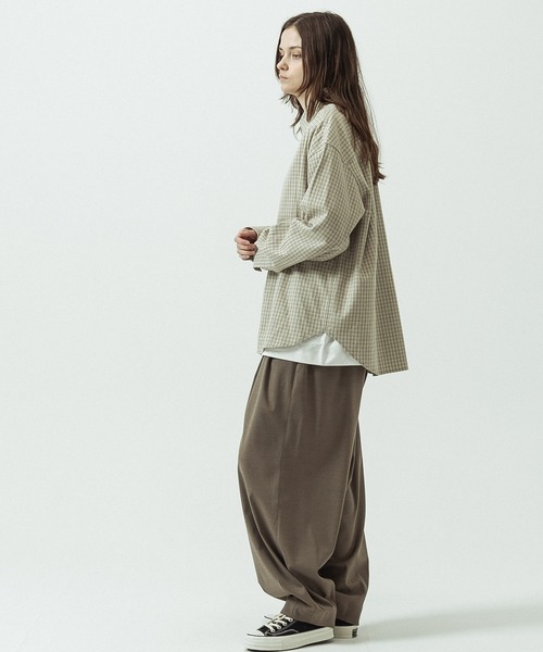 SLICK(スリック)の「【SLICK/スリック】Flannel Classic Check Regular Collar Shirt/フランネルクラシックチェック レギュラーカラーシャツ(シャツ/ブラウス・メンズ・カーキ/ベージュ/ブラウン・2/1/3)」の19枚目の写真