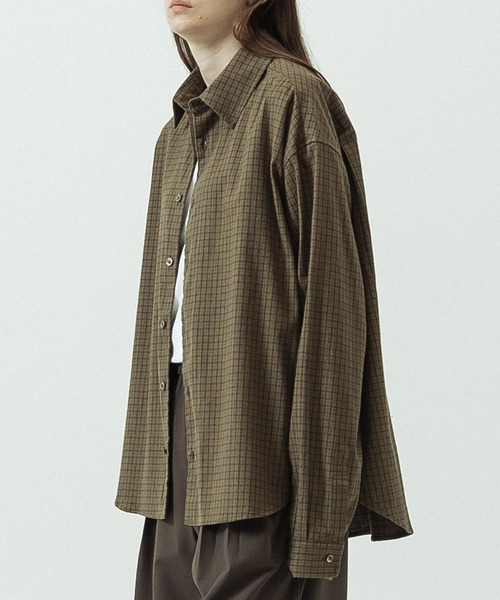 SLICK(スリック)の「【SLICK/スリック】Flannel Classic Check Regular Collar Shirt/フランネルクラシックチェック レギュラーカラーシャツ(シャツ/ブラウス・メンズ・カーキ/ベージュ/ブラウン・2/1/3)」の16枚目の写真