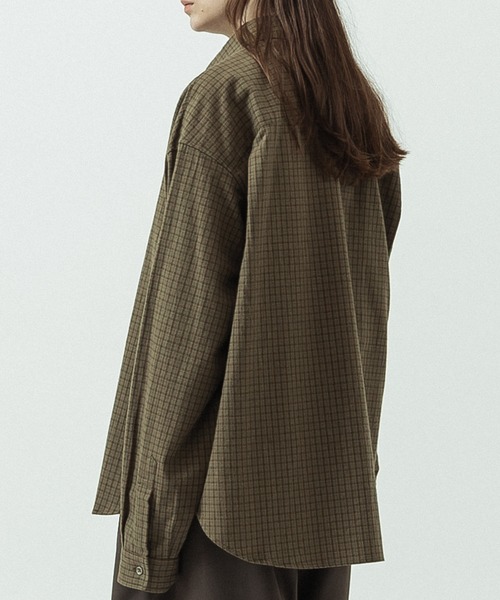 SLICK(スリック)の「【SLICK/スリック】Flannel Classic Check Regular Collar Shirt/フランネルクラシックチェック レギュラーカラーシャツ(シャツ/ブラウス・メンズ・カーキ/ベージュ/ブラウン・2/1/3)」の17枚目の写真