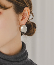 《追加2》PETIT MOMENTS/プティモーメント Oval Stud Earrings