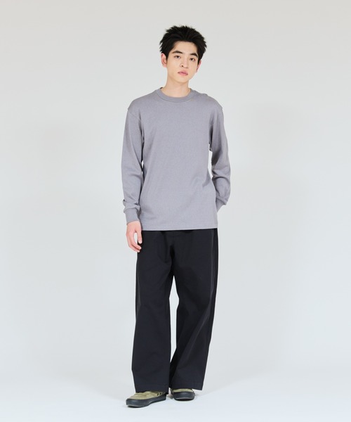 HANES(ヘインズ)の「【Hanes/ヘインズ】メンズ Hanes T-SHIRTS MOKU クルーネックロングスリーブTシャツ(Tシャツ/カットソー・メンズ・ヘザーグレー・MEDIUM/SMALL/X-LARGE/LARGE)」の6枚目の写真