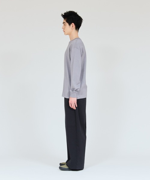 HANES(ヘインズ)の「【Hanes/ヘインズ】メンズ Hanes T-SHIRTS MOKU クルーネックロングスリーブTシャツ(Tシャツ/カットソー・メンズ・ヘザーグレー・MEDIUM/SMALL/X-LARGE/LARGE)」の7枚目の写真