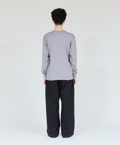 HANES(ヘインズ)の「【Hanes/ヘインズ】メンズ Hanes T-SHIRTS MOKU クルーネックロングスリーブTシャツ(Tシャツ/カットソー・メンズ・ヘザーグレー・MEDIUM/SMALL/X-LARGE/LARGE)」の9枚目の写真