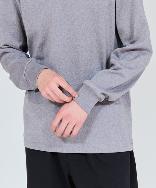 HANES(ヘインズ)の「【Hanes/ヘインズ】メンズ Hanes T-SHIRTS MOKU クルーネックロングスリーブTシャツ(Tシャツ/カットソー・メンズ・ヘザーグレー・MEDIUM/SMALL/X-LARGE/LARGE)」の4枚目の写真
