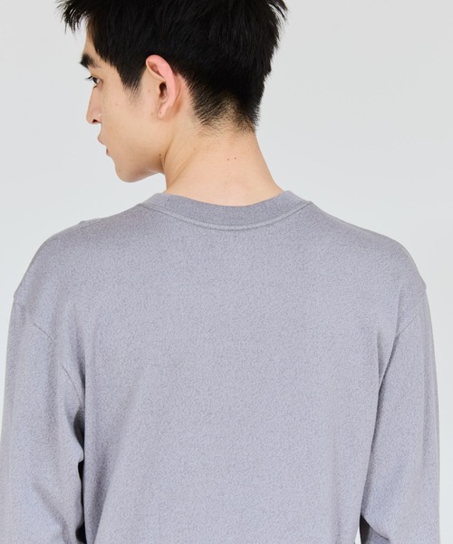 HANES(ヘインズ)の「【Hanes/ヘインズ】メンズ Hanes T-SHIRTS MOKU クルーネックロングスリーブTシャツ(Tシャツ/カットソー・メンズ・ヘザーグレー・MEDIUM/SMALL/X-LARGE/LARGE)」の5枚目の写真