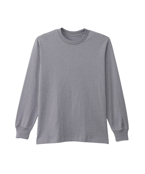 HANES(ヘインズ)の「【Hanes/ヘインズ】メンズ Hanes T-SHIRTS MOKU クルーネックロングスリーブTシャツ(Tシャツ/カットソー・メンズ・ヘザーグレー・MEDIUM/SMALL/X-LARGE/LARGE)」の10枚目の写真