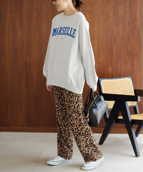 SLOBE IENA(スローブイエナ)の「《WEB限定/追加》MARSEILLEロゴスウェット(スウェット・レディース・チャコールグレー/アイボリー/グレー・FREE)」の20枚目の写真