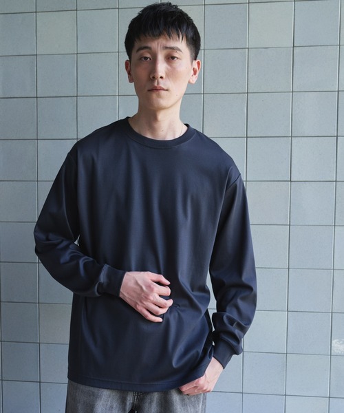 URBAN RESEARCH DOORS(アーバンリサーチドアーズ)の「『UR TECH』完声ロングスリーブクルーネックTシャツ(Tシャツ/カットソー・メンズ・オフホワイト/チャコールグレー/ベージュ・LARGE/MEDIUM)」の19枚目の写真