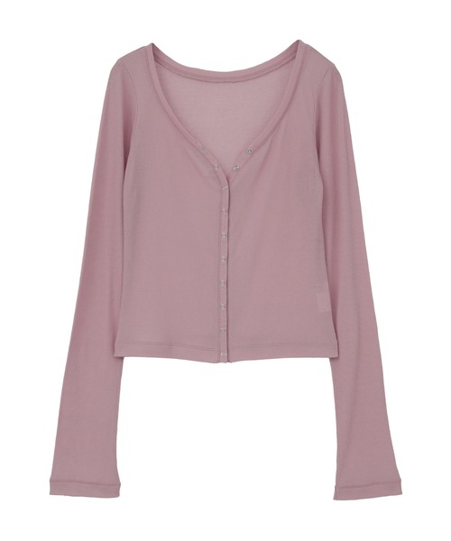 CLANE(クラネ)の「【CLANE/クラネ】CURVED NECK LAYERED SET TOPS/カーブネックレイヤードセットトップス(Tシャツ/カットソー・レディース・ホワイト/ブラック/ピンク・1)」の22枚目の写真