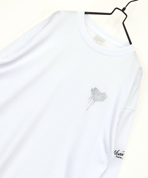 Ammie(アミー)の「ワイドシルエット ワンポイント刺繍 長袖Tシャツ(Tシャツ/カットソー・メンズ・ブラック系その他/ホワイト系その他4/ブラック系その他2/ブラック系1/ブラック系2・M/L)」の19枚目の写真