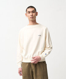ORCIVAL | コットン裏毛 ボートネック長袖プルオーバー MEN