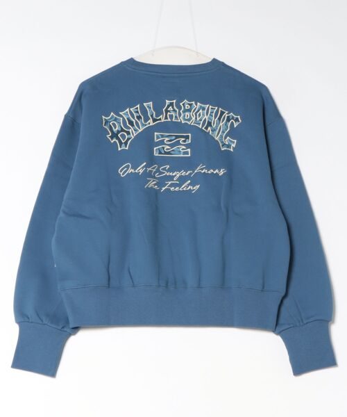 BILLABONG(ビラボン)の「BILLABONG ウィメンズ APPLIQUE MEDIUM LOOSE CREW トレーナー 【LOOSE CROPPED】【2026年秋冬モデル】/ビラボンスウェット(スウェット・レディース・オートミール/ブルー系その他/オフホワイト・LARGE/MEDIUM)」の4枚目の写真